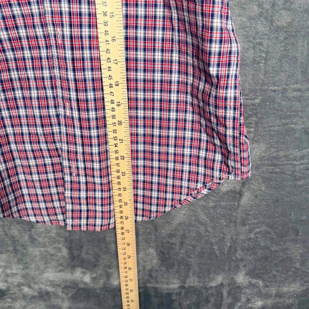 Ralph Lauren Boys Short Sleeve Button Down Shirt M 12-14 Multicolor‎ Plaid